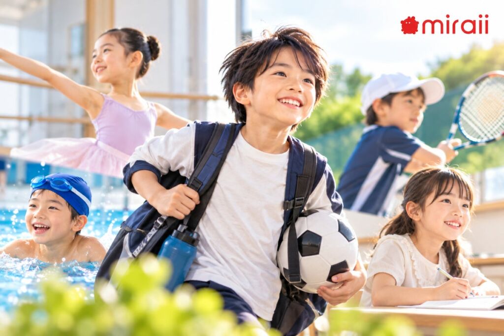 小学生の約4割が週3日以上習い事へ、21.5％は1日に複数を“ハシゴ”　miraiiが保護者413名に調査