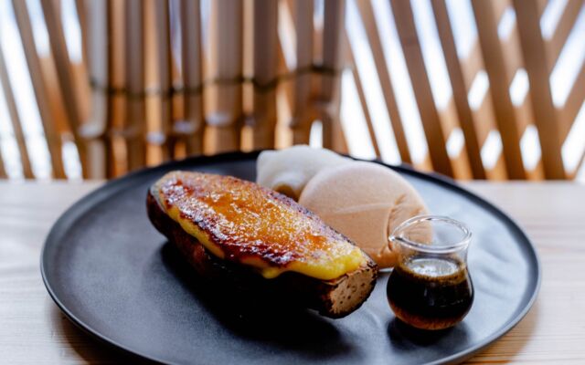 京都駅ビル7階「NIWA」に秋限定「NIWA 焼き芋ブリュレ」が登場