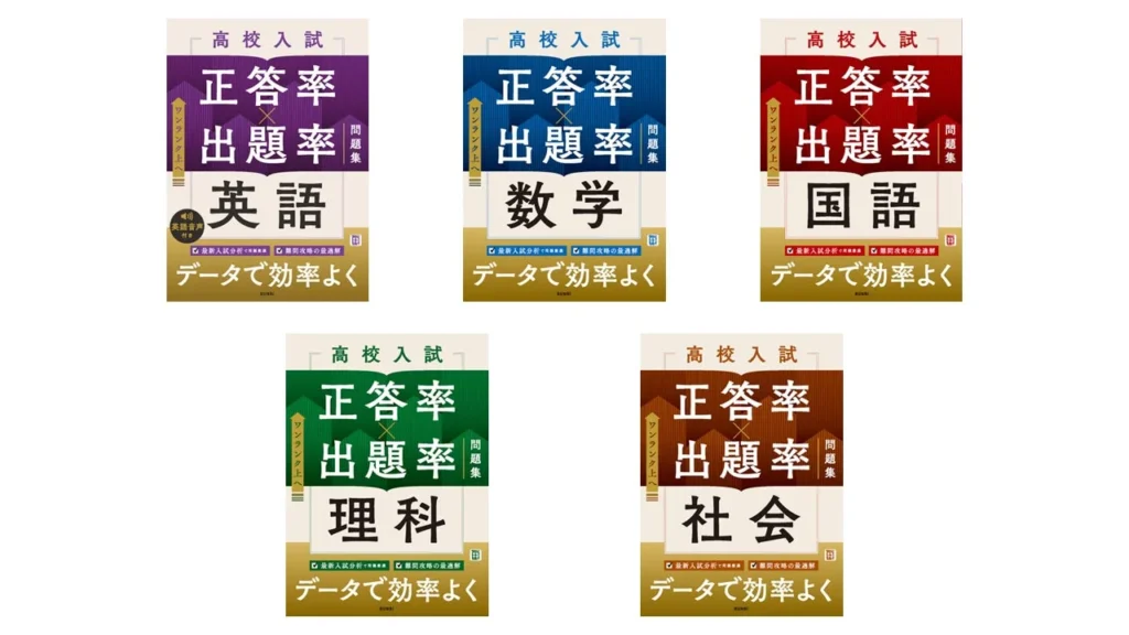 高校入試対策の新常識！データ分析で効率アップ『高校入試 正答率×出題率 問題集』予約開始