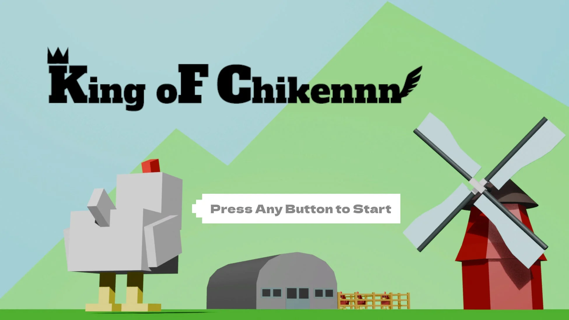 King oF Chikennn ゲームタイトル画面
