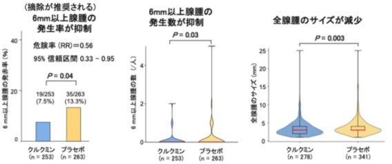 【徳島大学】カレー粉成分クルクミンが大腸前がん病変の再発を抑制~全国26施設・約600人のランダム化比較試験を実施~