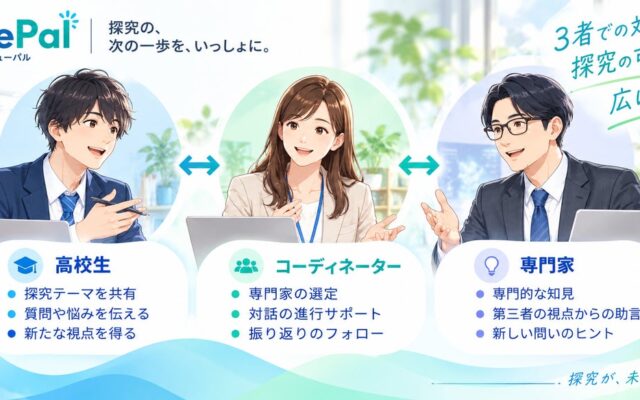 高校生の探究を「学校の外」へ。QuePal、専門家とのオンライン対話サービスを開始