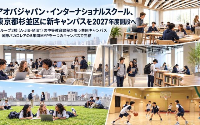 アオバジャパン・インターナショナルスクール、東京都杉並区に新キャンパスを2027年度開設へ