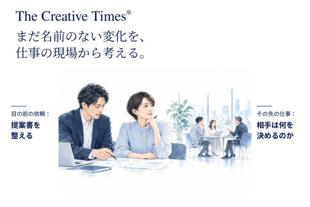身近な仕事の違和感から、次に確かめる問いへ。読みものサイト「The Creative Times(R)」を公開