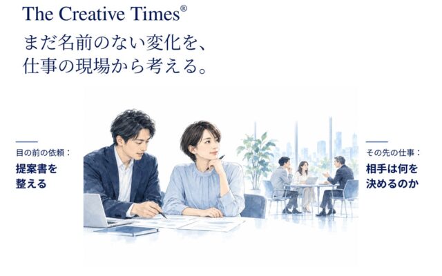 身近な仕事の違和感から、次に確かめる問いへ。読みものサイト「The Creative Times(R)」を公開